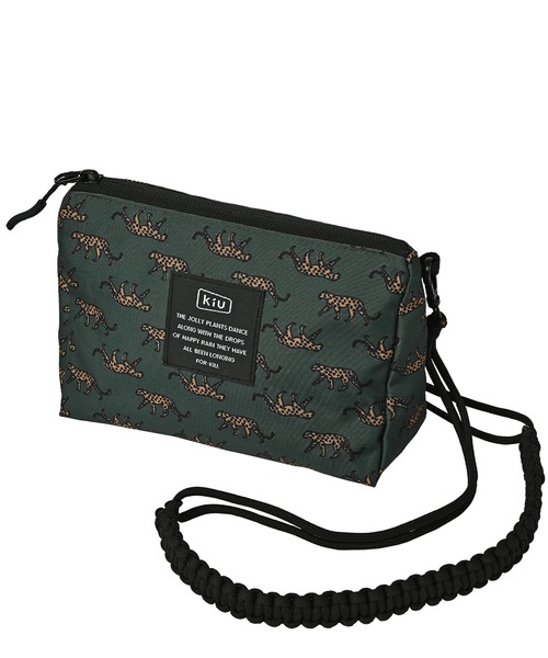 KiU(キウ)の「3wayパラコードサコッシュポーチ(ショルダーバッグ・レディース・ブラック/ブラック系その他/タイガーカモ/アニマル/カラフル/ブラック×カーキ/ブルー系その他/ベージュ系その他/レオパード・FREE)」の10枚目の写真