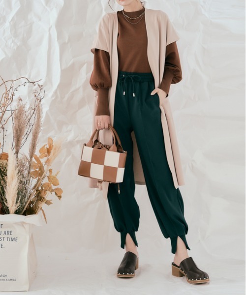kirakiraShop(キラキラショップ)の「ピンタック ジョガー パンツ(その他パンツ・レディース・ベージュ/ダークグリーン/ブラウン系その他/グリーン/ネイビー・M/S)」の20枚目の写真