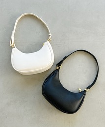 MYMOOD. | 2WAY PUハーフムーンバッグ(ハンドバッグ)