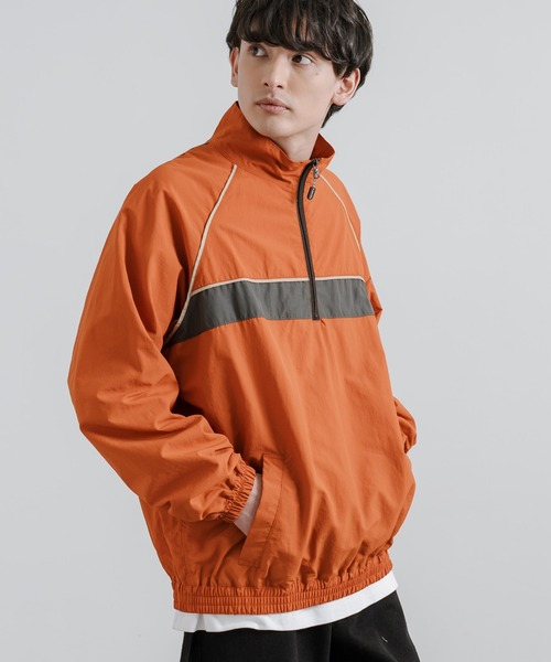 KRIFF MAYER（クリフメイヤー）の「KRIFF MAYER クリフメイヤー クリーネスハーフジップトラックジャケット 2337805（ナイロンジャケット・メンズ・グリーン/オレンジ/マルチ/チャコールグレー/ライトブラウン/ベージュ・M/L/XL）」の5枚目の写真