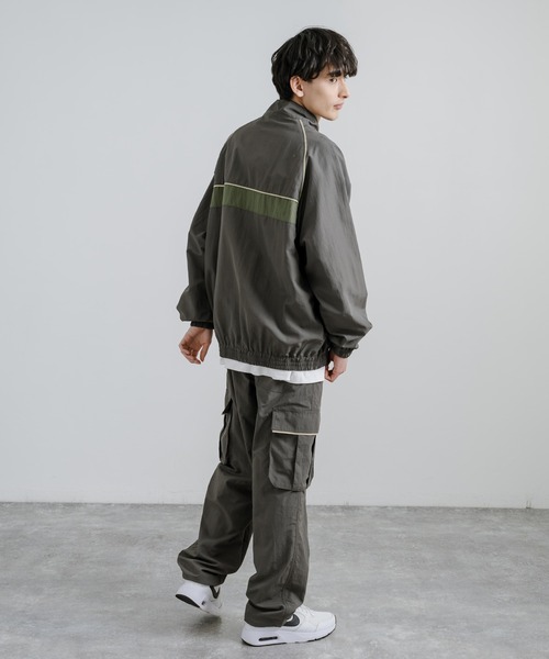 KRIFF MAYER（クリフメイヤー）の「KRIFF MAYER クリフメイヤー クリーネスハーフジップトラックジャケット 2337805（ナイロンジャケット・メンズ・グリーン/オレンジ/マルチ/チャコールグレー/ライトブラウン/ベージュ・M/L/XL）」の9枚目の写真