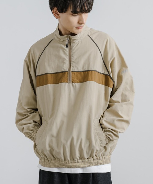 KRIFF MAYER（クリフメイヤー）の「KRIFF MAYER クリフメイヤー クリーネスハーフジップトラックジャケット 2337805（ナイロンジャケット・メンズ・グリーン/オレンジ/マルチ/チャコールグレー/ライトブラウン/ベージュ・M/L/XL）」の14枚目の写真