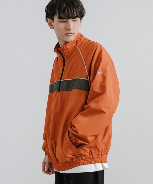 KRIFF MAYER（クリフメイヤー）の「KRIFF MAYER クリフメイヤー クリーネスハーフジップトラックジャケット 2337805（ナイロンジャケット・メンズ・グリーン/オレンジ/マルチ/チャコールグレー/ライトブラウン/ベージュ・M/L/XL）」の21枚目の写真