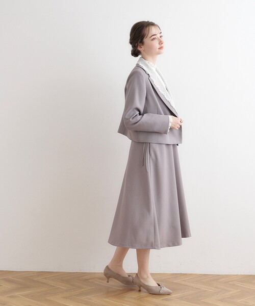 couture brooch（クチュールブローチ）の「◆レース衿付きアソート ショートジャケット（テーラードジャケット・レディース・アイボリー系3/ブラウン系その他/ブラウン系その他7/アイボリー系5・38/42）」の17枚目の写真