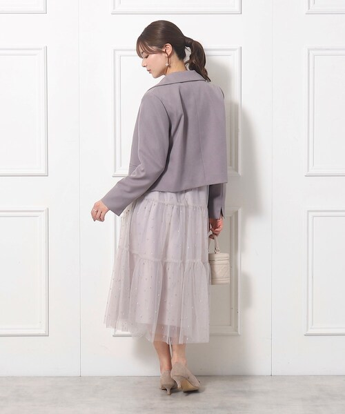 couture brooch（クチュールブローチ）の「◆レース衿付きアソート ショートジャケット（テーラードジャケット・レディース・アイボリー系3/ブラウン系その他/ブラウン系その他7/アイボリー系5・38/42）」の13枚目の写真