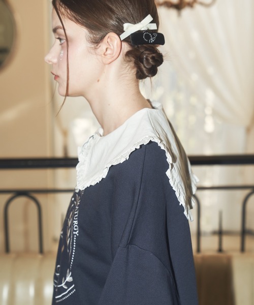 Lovilyn（ラヴィリン）の「フリルセーラカラー付け襟（付け襟・レディース・ホワイト・FREE）」の8枚目の写真