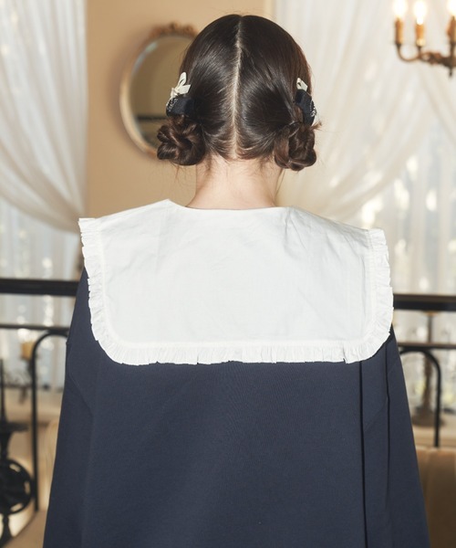 Lovilyn（ラヴィリン）の「フリルセーラカラー付け襟（付け襟・レディース・ホワイト・FREE）」の2枚目の写真