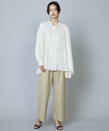 1er Arrondissement割繊サテンギャザーワンピース