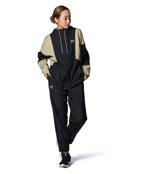 UNDER ARMOUR（アンダーアーマー）の「UAメッシュ ライナー ウーブン ソリッド ジャケット（トレーニング/レディース）（その他アウター・レディース・ブラック・M/L/XL/S）」の3枚目の写真