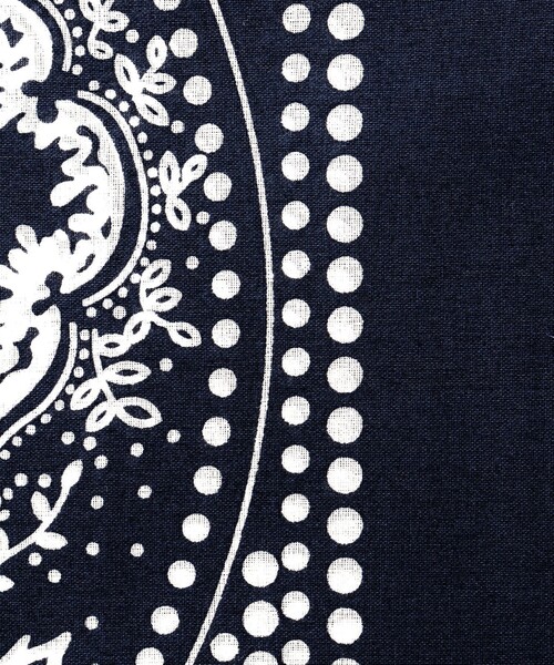 NOLLEY'S goodman（ノーリーズグッドマン）の「BANDANA SCARF PAISLEY バンダナスカーフ（バンダナ/スカーフ・メンズ・ブラウン系その他/ネイビー・FREE）」の6枚目の写真