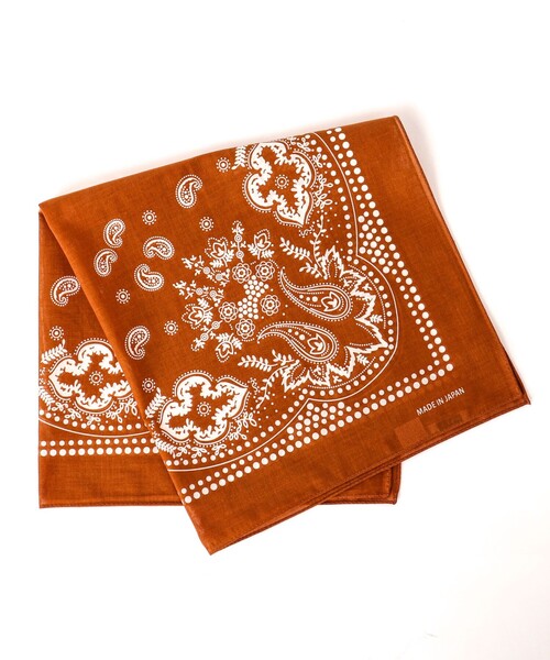 NOLLEY'S goodman（ノーリーズグッドマン）の「BANDANA SCARF PAISLEY バンダナスカーフ（バンダナ/スカーフ・メンズ・ブラウン系その他/ネイビー・FREE）」の19枚目の写真