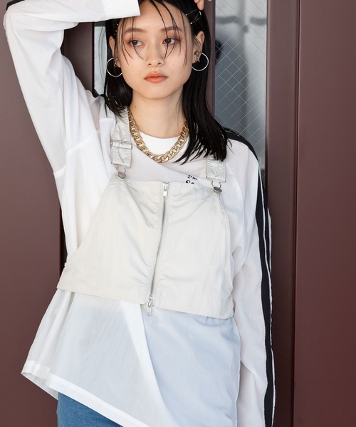 bohmal(ボマール)の「スリーブラインナイロンロンT(Tシャツ/カットソー・レディース・ブラック/ライム/ホワイト・FREE)」の14枚目の写真