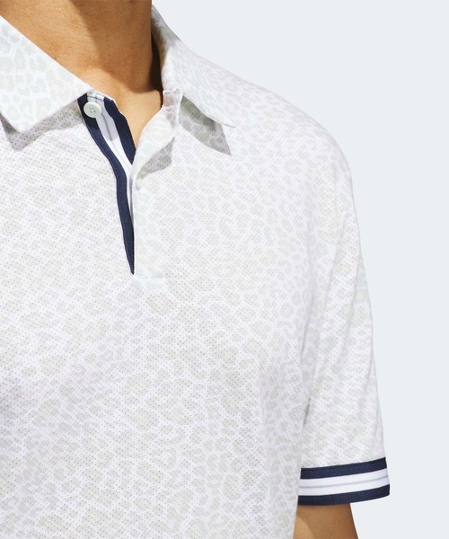オシャレ！　ポロゴルフ　レオパードシャツ セール】ADICROSS レオパードプリント シャツ【adidas Golf