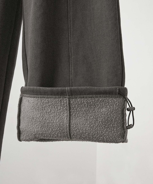 Alfred Alex(アルフレッドアレックス)の「【Alfred Alex】ピグメント ヴィンテージメイク 裾ドローコード 2WAYピンタックワイドスウェットパンツ(スウェットパンツ・メンズ・ブラック/アイボリー/チャコール/ライトグレー・S/M/L)」の16枚目の写真