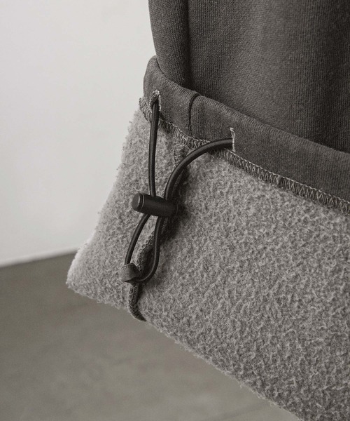 Alfred Alex(アルフレッドアレックス)の「【Alfred Alex】ピグメント ヴィンテージメイク 裾ドローコード 2WAYピンタックワイドスウェットパンツ(スウェットパンツ・メンズ・ブラック/アイボリー/チャコール/ライトグレー・S/M/L)」の17枚目の写真