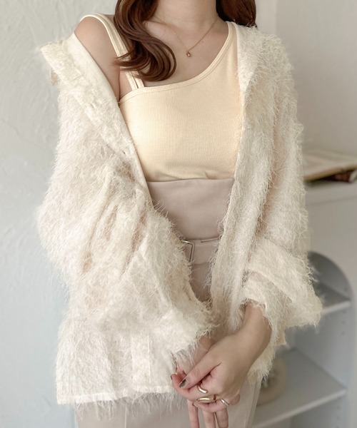 apres jour clair(アプレジュールクレア)の「【apres jour clair】フワフワシャツ【ZOZOTOWN限定アイテム】(シャツ/ブラウス・レディース・ブラック/アイボリー・フリー/X-LARGE)」の19枚目の写真