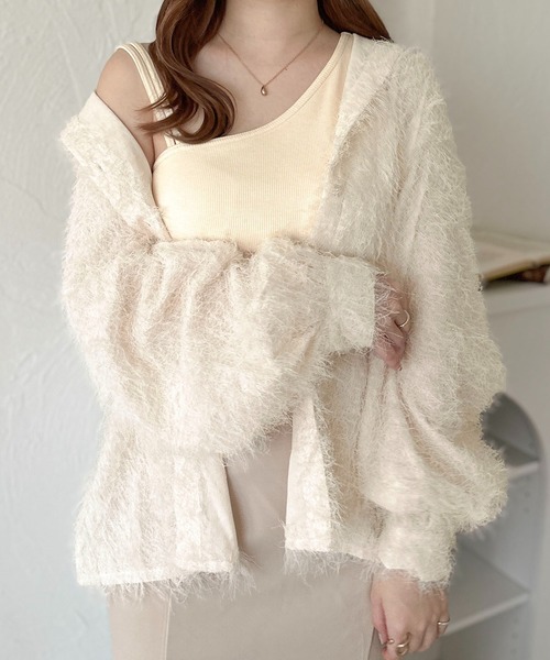 apres jour clair(アプレジュールクレア)の「【apres jour clair】フワフワシャツ【ZOZOTOWN限定アイテム】(シャツ/ブラウス・レディース・ブラック/アイボリー・フリー/X-LARGE)」の21枚目の写真