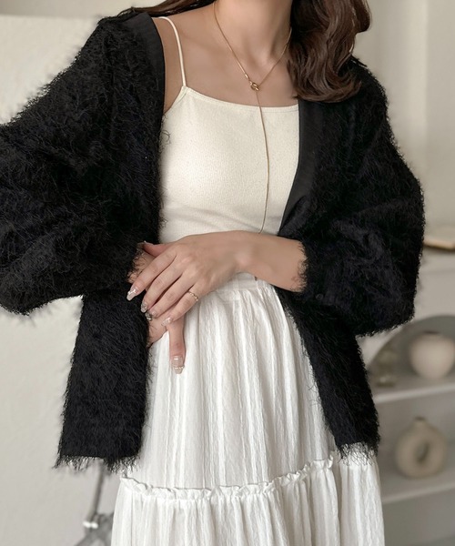 apres jour clair(アプレジュールクレア)の「【apres jour clair】フワフワシャツ【ZOZOTOWN限定アイテム】(シャツ/ブラウス・レディース・ブラック/アイボリー・フリー/X-LARGE)」の18枚目の写真