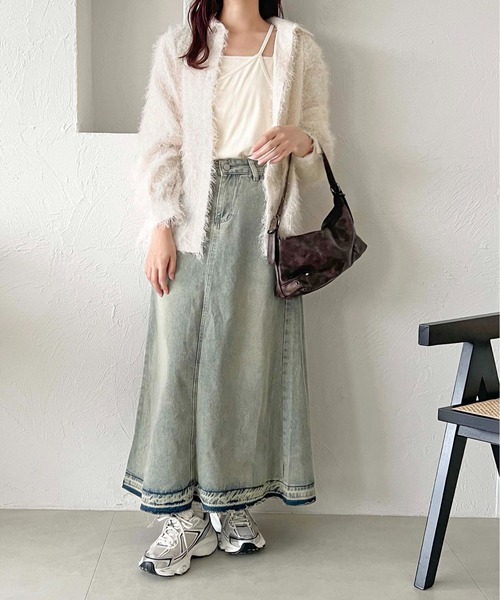 apres jour clair(アプレジュールクレア)の「【apres jour clair】フワフワシャツ【ZOZOTOWN限定アイテム】(シャツ/ブラウス・レディース・ブラック/アイボリー・フリー/X-LARGE)」の9枚目の写真