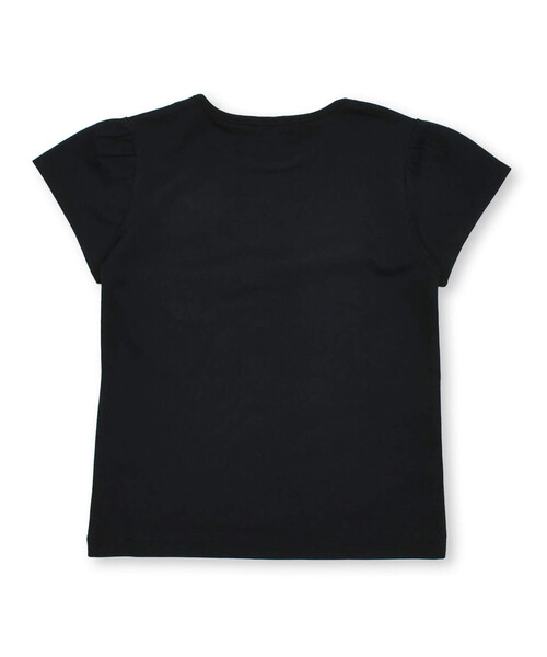 BeBe(ベベ)の「オーガンジーリボンモノトーンTシャツ(90~150cm)(Tシャツ/カットソー・キッズ・ブラック/ホワイト・90cm/110cm/100cm/120cm/130cm/140cm/150cm)」の7枚目の写真