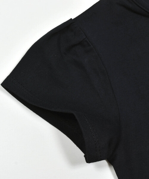 BeBe(ベベ)の「オーガンジーリボンモノトーンTシャツ(90~150cm)(Tシャツ/カットソー・キッズ・ブラック/ホワイト・90cm/110cm/100cm/120cm/130cm/140cm/150cm)」の11枚目の写真