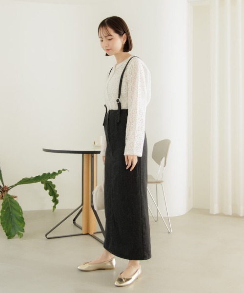 flower（フラワー）の「レーシーブルームブラウス（シャツ/ブラウス・レディース・ホワイト/ブラック・FREE）」の7枚目の写真