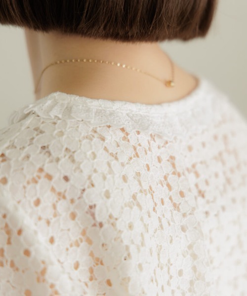 flower（フラワー）の「レーシーブルームブラウス（シャツ/ブラウス・レディース・ホワイト/ブラック・FREE）」の12枚目の写真