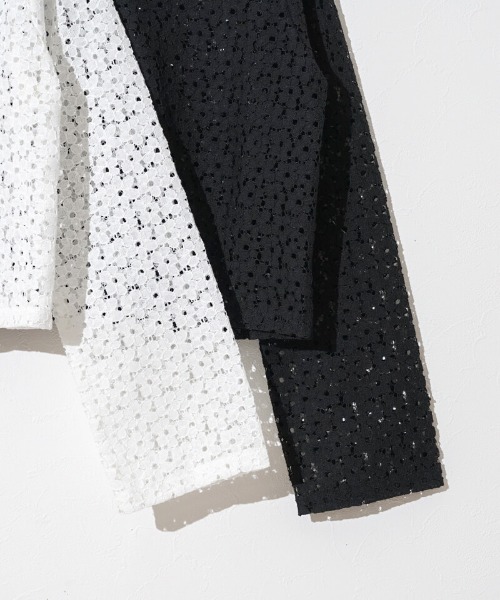 flower（フラワー）の「レーシーブルームブラウス（シャツ/ブラウス・レディース・ホワイト/ブラック・FREE）」の21枚目の写真