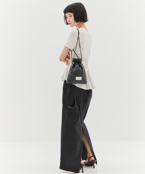 CLANE サークルカットレイヤードデニムスカート CLANE/クラネ】CIRCLE CUT LAYERED DENIM SKIRT/サークルカット