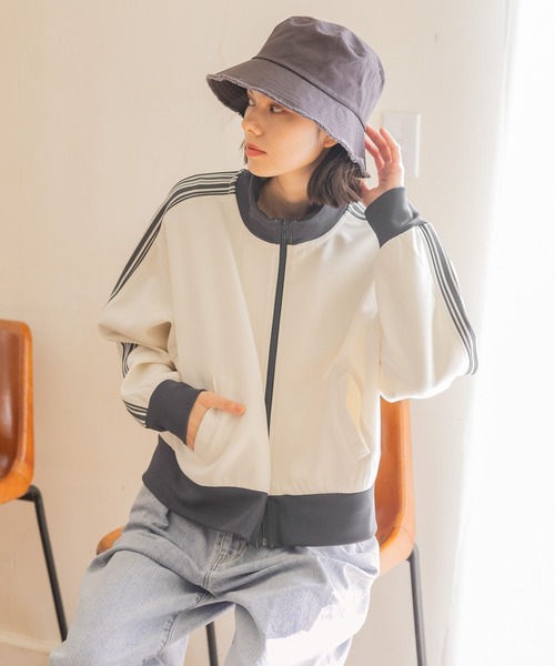 niko and...（ニコアンド）の「オリジナルアソートフリンジバケットハット（ハット・レディース・ブルー/チャコール/ベージュ・FREE）」の4枚目の写真