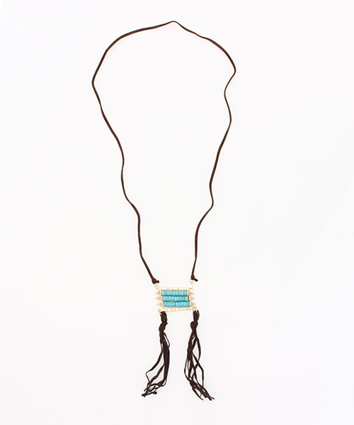 Kastane（カスタネ）の「フリンジネックレス（ネックレス・レディース・ブラウン・FREE）」の3枚目の写真