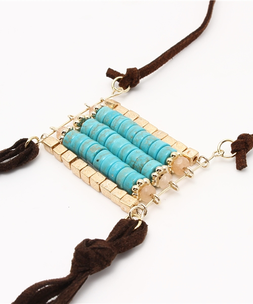 Kastane（カスタネ）の「フリンジネックレス（ネックレス・レディース・ブラウン・FREE）」の5枚目の写真