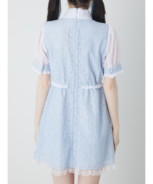 【セール】レースリボンタイワンピース（ワンピース）｜Ank Rouge（アンクルージュ）