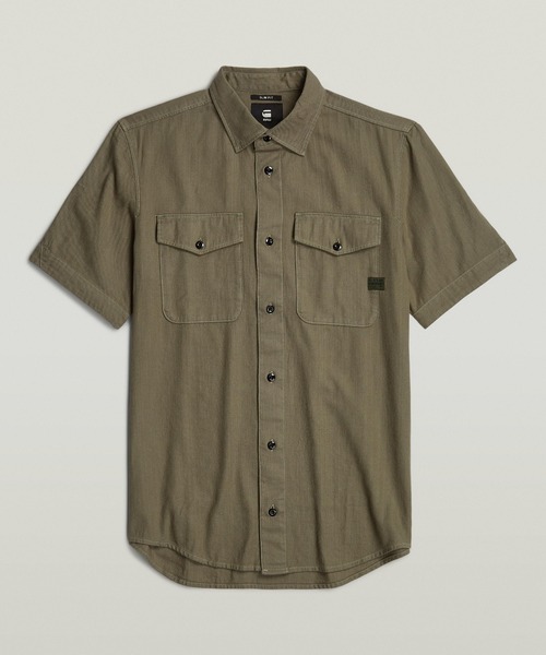 G-STAR（ジースター）の「MARINE SLIM SHIRT/カラーデニムシャツ（シャツ/ブラウス・メンズ・グリーン系その他/ベージュ系その他/ブルー系その他・LARGE/MEDIUM/SMALL/X-LARGE/X-SMALL）」の7枚目の写真