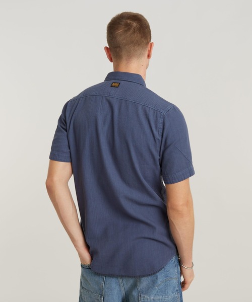 G-STAR（ジースター）の「MARINE SLIM SHIRT/カラーデニムシャツ（シャツ/ブラウス・メンズ・グリーン系その他/ベージュ系その他/ブルー系その他・LARGE/MEDIUM/SMALL/X-LARGE/X-SMALL）」の16枚目の写真