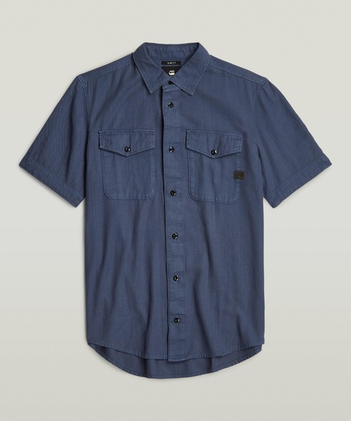 G-STAR（ジースター）の「MARINE SLIM SHIRT/カラーデニムシャツ（シャツ/ブラウス・メンズ・グリーン系その他/ベージュ系その他/ブルー系その他・LARGE/MEDIUM/SMALL/X-LARGE/X-SMALL）」の19枚目の写真