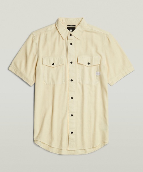G-STAR（ジースター）の「MARINE SLIM SHIRT/カラーデニムシャツ（シャツ/ブラウス・メンズ・グリーン系その他/ベージュ系その他/ブルー系その他・LARGE/MEDIUM/SMALL/X-LARGE/X-SMALL）」の13枚目の写真