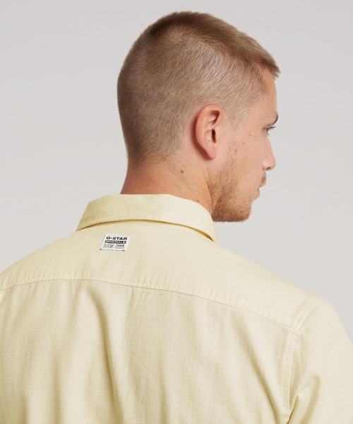 G-STAR（ジースター）の「MARINE SLIM SHIRT/カラーデニムシャツ（シャツ/ブラウス・メンズ・グリーン系その他/ベージュ系その他/ブルー系その他・LARGE/MEDIUM/SMALL/X-LARGE/X-SMALL）」の11枚目の写真