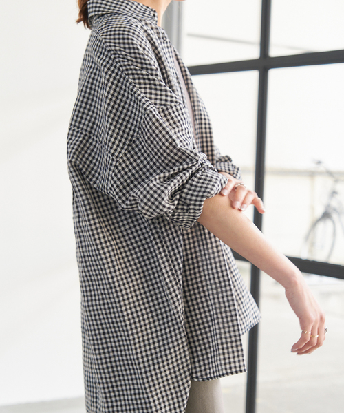 Spick & Span（スピックアンドスパン）の「ギンガムチェックHEMPローン 