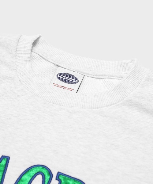 Paragraph（パラグラフ）の「A'GEM/9 × .kom 『Paragraph/パラグラフ』 MASTERPIECE SATIN CREW/マスターピーススウェットシャツ（スウェット・メンズ・チャコールグレー/ライトグレー・FREE）」の7枚目の写真