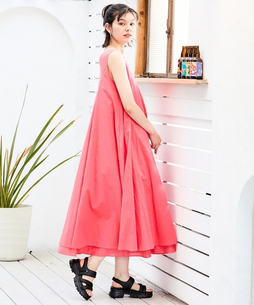 D&G サンダル フラット ベルクロ RED【国内発送】 シュベック SVEC ベルクロ スニーカーサンダル （レッド