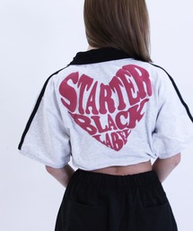 STARTER ハートロゴショート丈ハーフジップTシャツ / レディース チビT