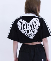 STARTER ハートロゴショート丈ハーフジップTシャツ / レディース チビT