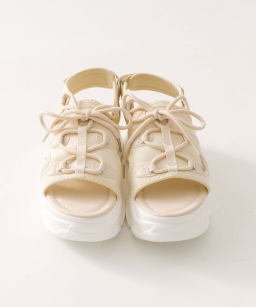 OLIVE des OLIVE（オリーブデオリーブ）の「レースアップスポーツサンダル　1041130080（サンダル・レディース・アイボリー/ブラック・SMALL/MEDIUM/LARGE）」の13枚目の写真
