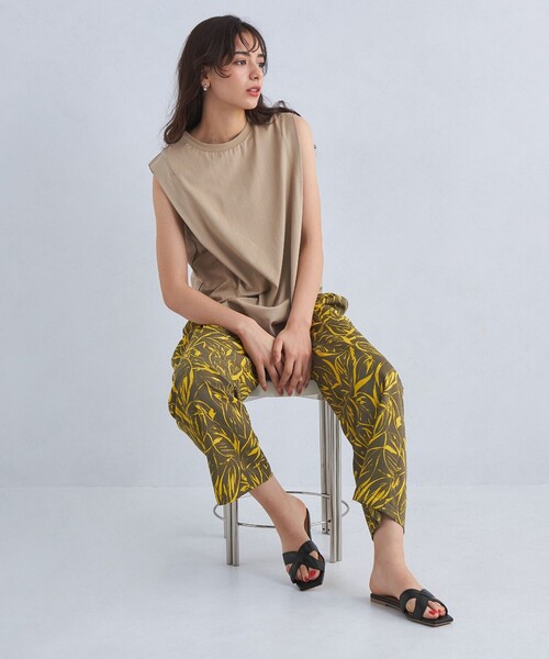 green label relaxing（グリーンレーベルリラクシング）の「クロス フラット サンダル（サンダル・レディース・ブラック/ブラウン/ゴールド・S/M/L）」の7枚目の写真