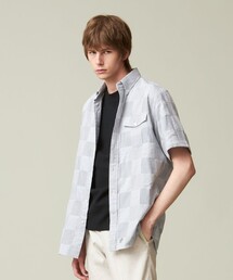 J.PRESS（ジェイプレス）の「【クールマックス】サッカーパッチワーク シャツ（シャツ/ブラウス）」