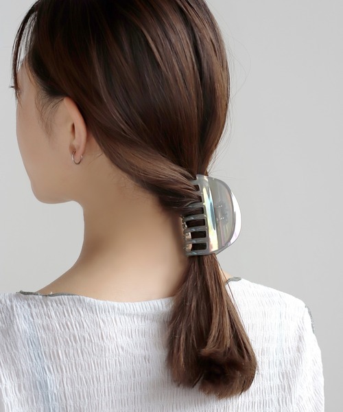 ZOZOTOWN限定】オーロラハーフムーンバンス（バレッタ/ヘアクリップ  