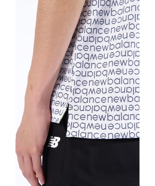New Balance Golf(ニューバランスゴルフ)の「【new balance golf】COOLMAX ピクセルロゴ 半袖 ポロシャツ (MENS SPORT)(ポロシャツ・メンズ・ブラック/ブルー系その他2/ホワイト・MEDIUM/LARGE/X-LARGE)」の5枚目の写真