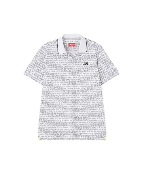 New Balance Golf(ニューバランスゴルフ)の「【new balance golf】COOLMAX ピクセルロゴ 半袖 ポロシャツ (MENS SPORT)(ポロシャツ・メンズ・ブラック/ブルー系その他2/ホワイト・MEDIUM/LARGE/X-LARGE)」の6枚目の写真