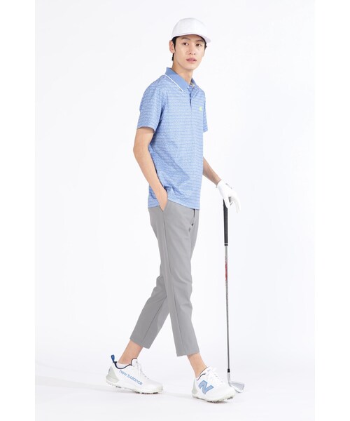 New Balance Golf(ニューバランスゴルフ)の「【new balance golf】COOLMAX ピクセルロゴ 半袖 ポロシャツ (MENS SPORT)(ポロシャツ・メンズ・ブラック/ブルー系その他2/ホワイト・MEDIUM/LARGE/X-LARGE)」の12枚目の写真